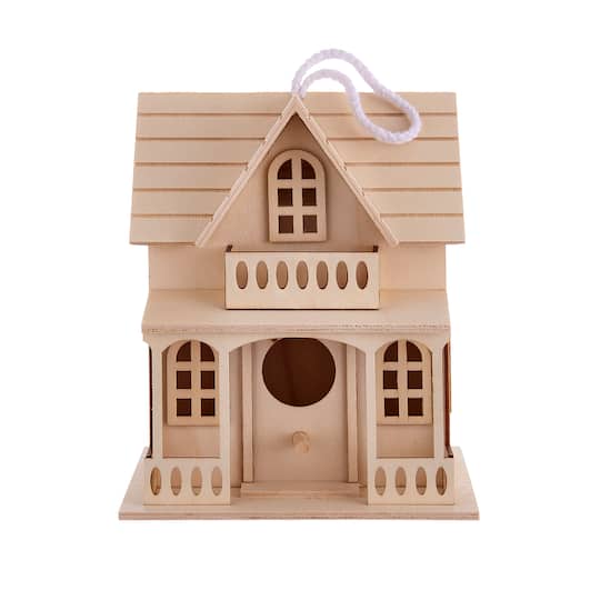 8 Pack: Wood Mini Birdhouse by Make Market®